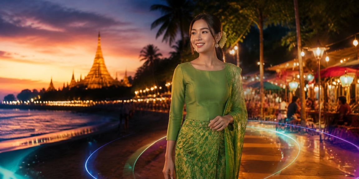 ငပလီ၏ သဘာဝကမ်းခြေတန်း၏ ပြန်ရာပုံ